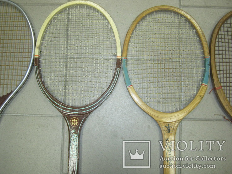 Комплект старых ракеток для большого тенниса, фото №5