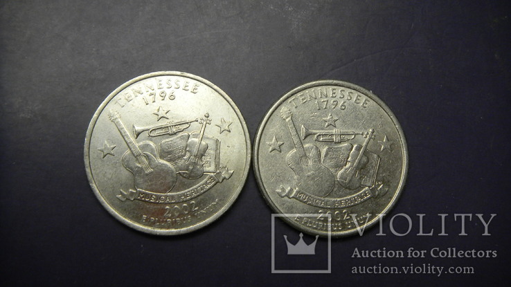 25 центів США 2002 Теннессі (два різновиди)