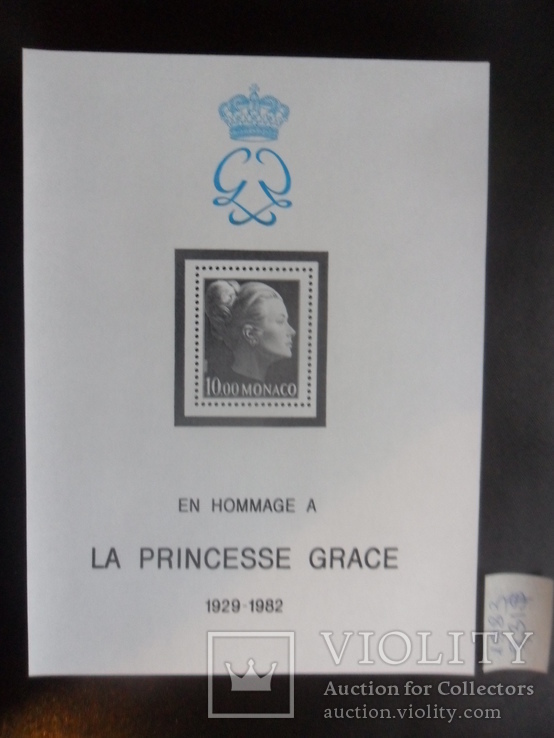 Монако. 1983 г. Принцесса. Номерной блок MNH
