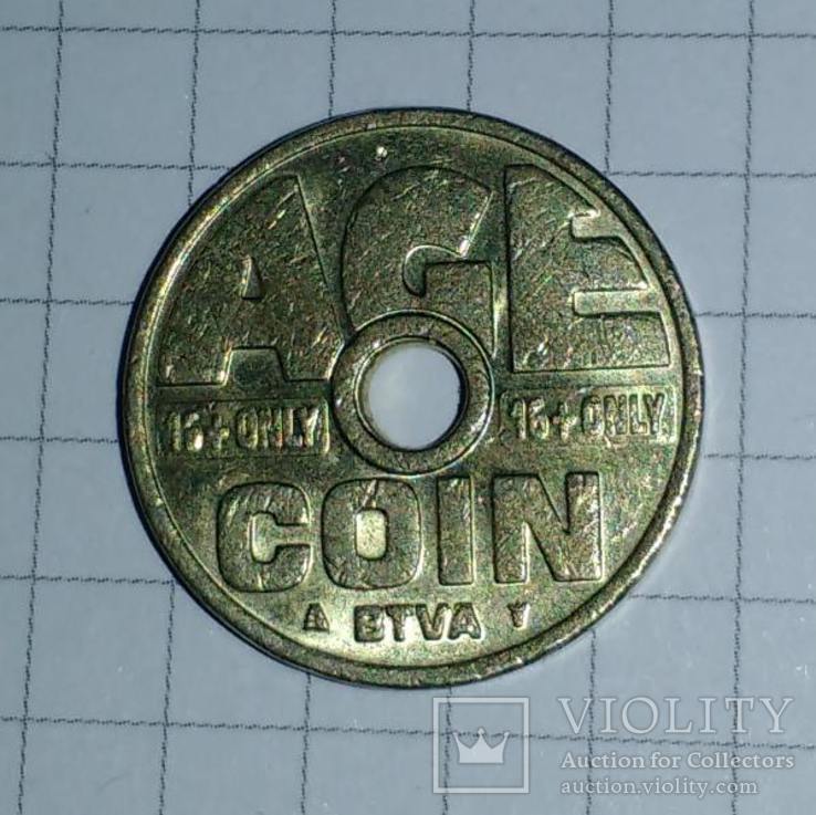 Табачный жетон Age Coin 16+ Нидерланды возрастная монета