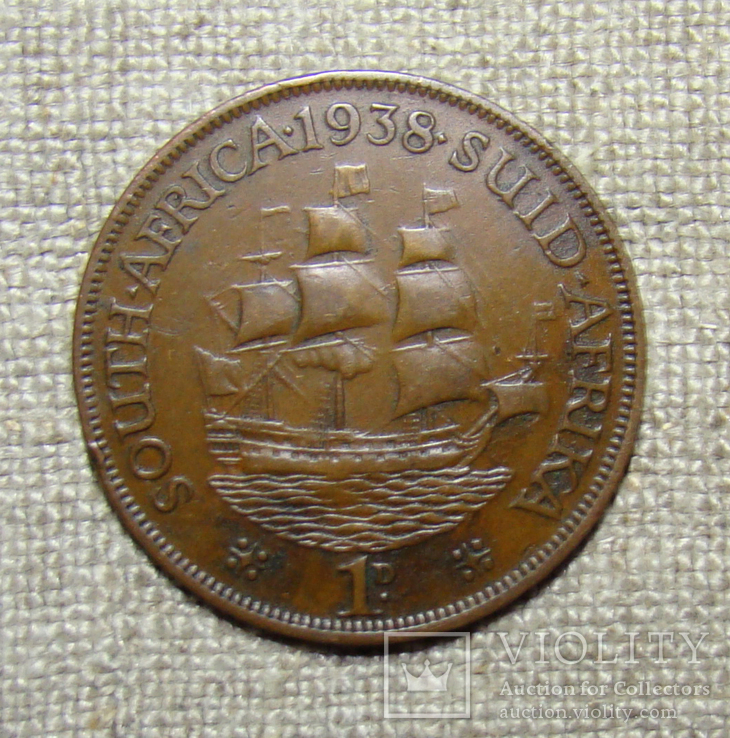 1 пенни 1938 ЮАР