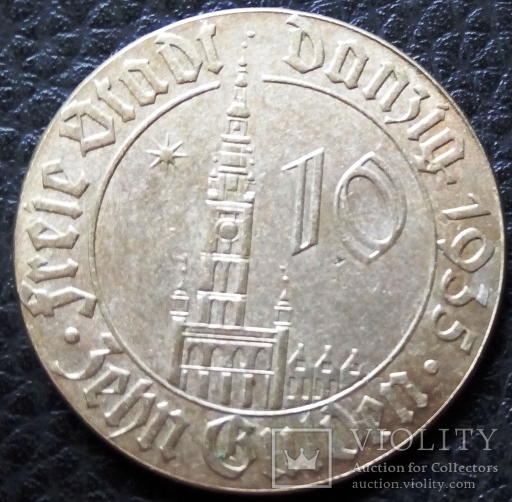 10 гульдеів 1935року Данціг - вільне місто новодєл-копія, фото №2