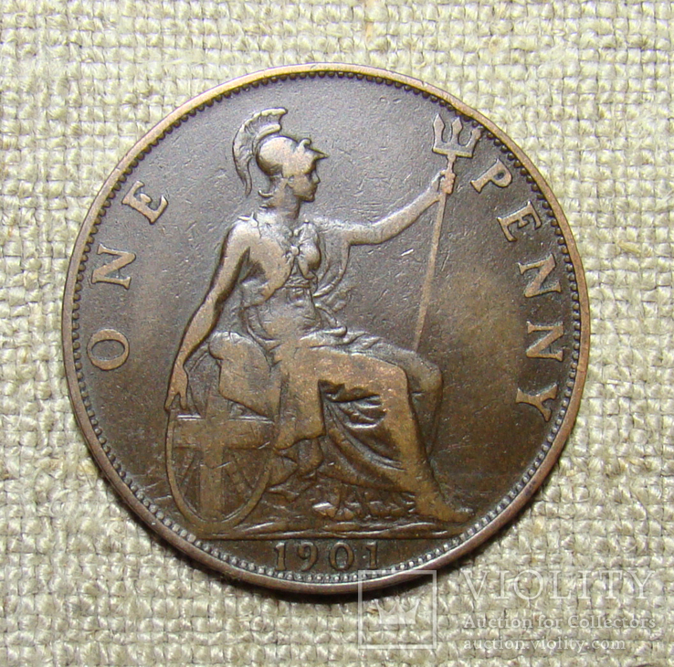 1 пенни 1901 Британия
