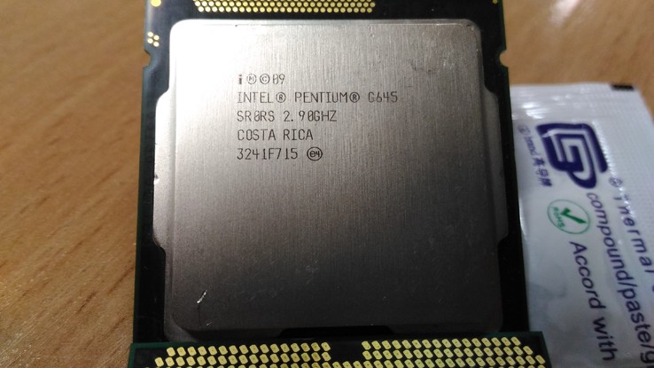 Процессор Intel Pentium G645 /2(2)/ 2.9GHz + термопаста 0,5г, фото №2