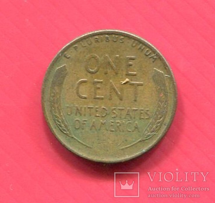 США 1 цент 1950 Пшеничный, фото №3