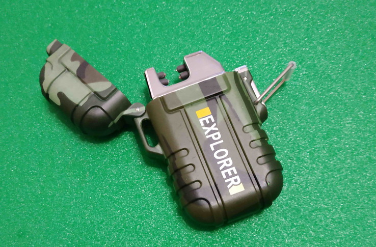 Зажигалка-разжигалка EXPLORER плазменная с USB(двойная дуга).Блиц.