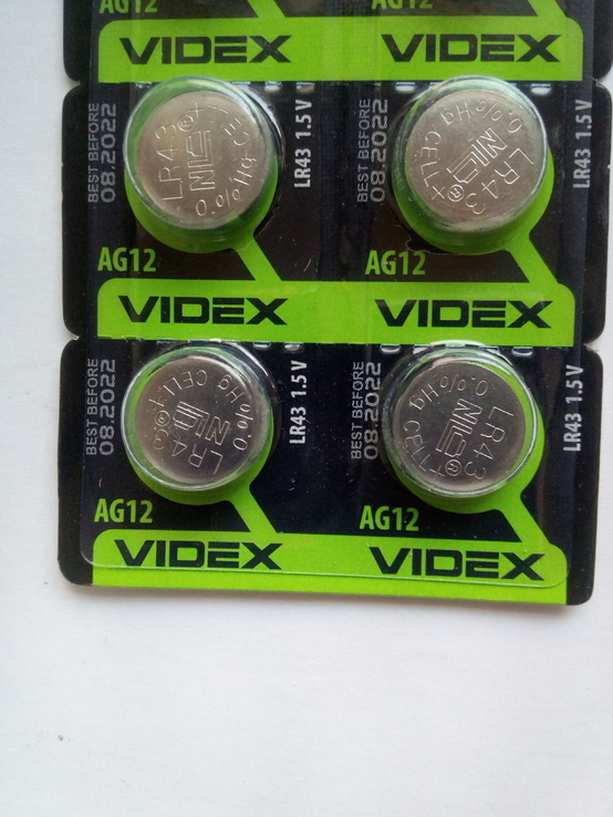 Батарейки VIDEX AG12 (4шт), фото №2