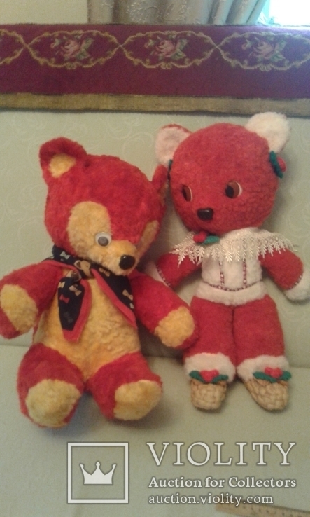Два красные медведи совет. периода  70-80 г.г., фото №2