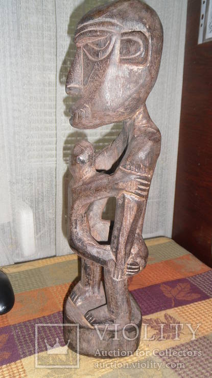 Африканская культовая деревянная скульптура №2, фото №8