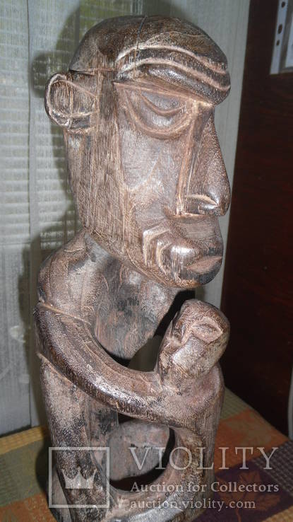 Африканская культовая деревянная скульптура №2, фото №11