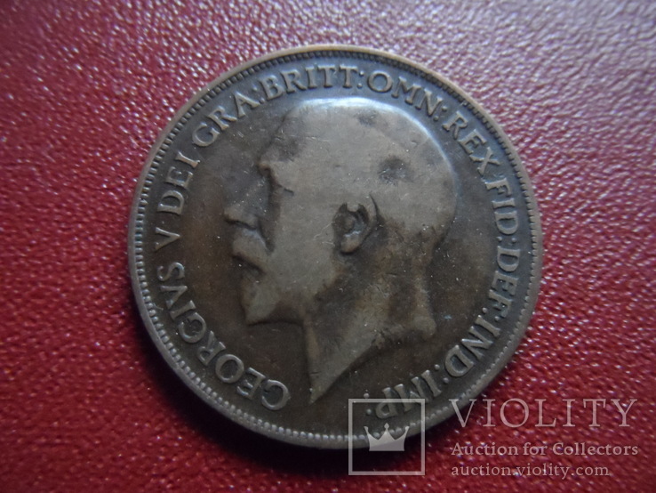 1 пенни 1919 Великобритания   (7.1.5)~, фото №4