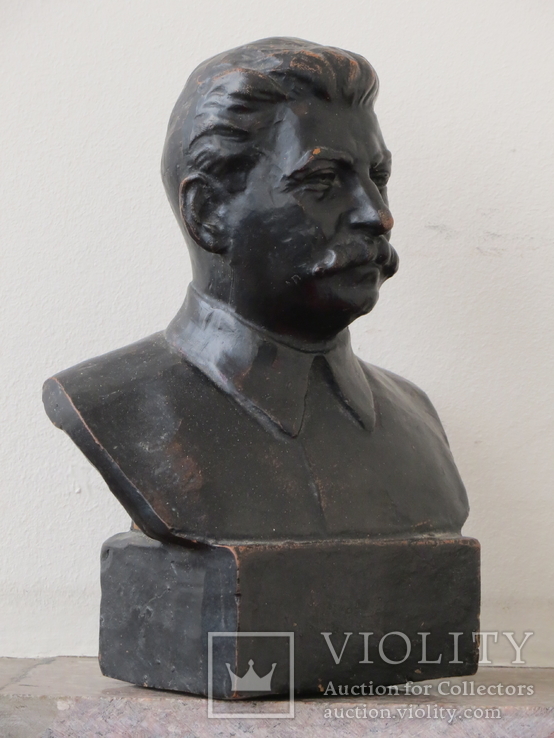 Оригинальный керамический бюст Иосифа Сталина, фото №3