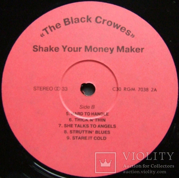 LP The Black Crowes ‎ Shake Your Money Maker Nm Россия, фото №3