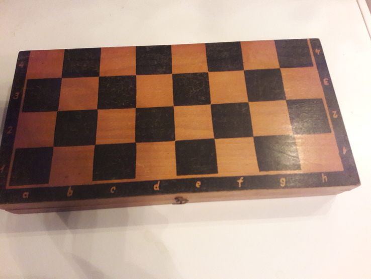 Деревянная шахматная дошка, фото №3