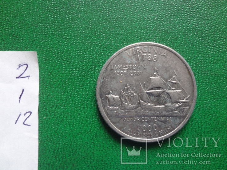 25 центов 2000 Вирджиния  (2.1.12)~