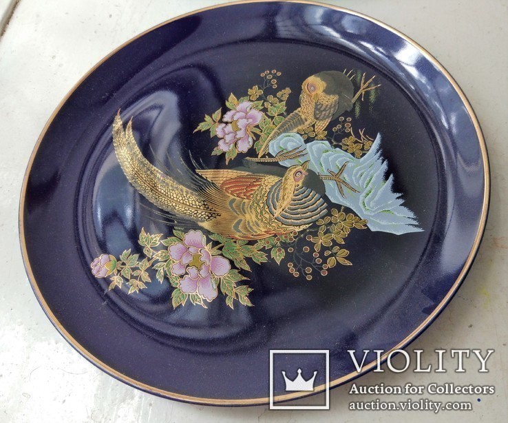 Пара настенных тарелок "Птицы",Китай, диаметр 26 см., фото №3