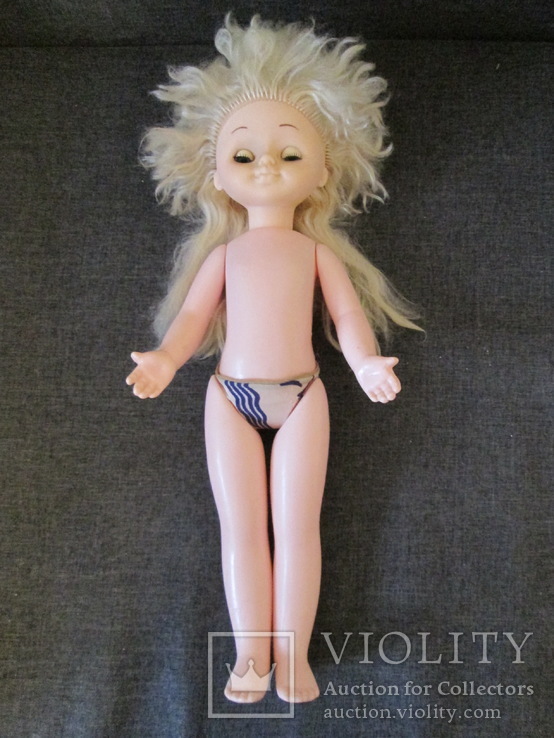 Кукла СССР 52см с длинными волосами., фото №3