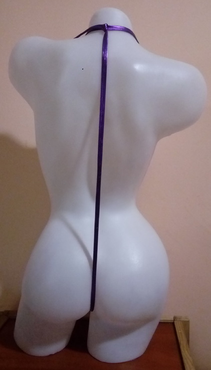 Арт. 311 развратный сексуальный Купальник с прорезями или тэдди - фиолетовый, фото №5