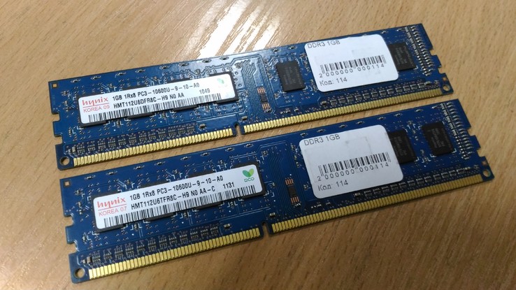 Оперативная память для ПК DDR3 1GB, фото №2