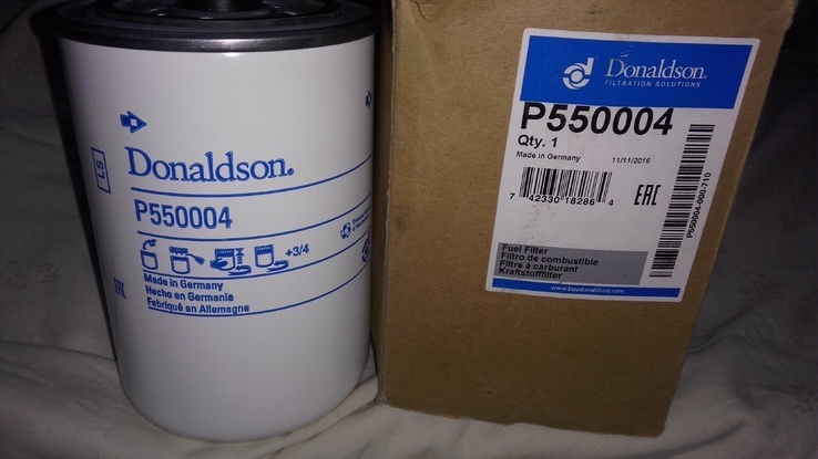 Фильтр топливный Donaldson P550004, фото №2