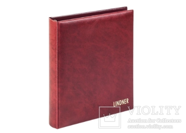 Комплект Linder 1106Е-W. Монетный альбом Classic система Karat. Вишнёвый., фото №4