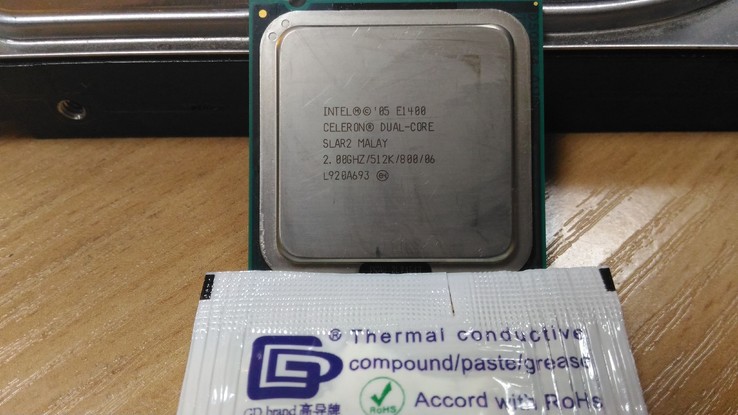 Процессор Intel Celeron E1400 /2(2)/ 2.0GHz  + термопаста 0,5г, фото №3