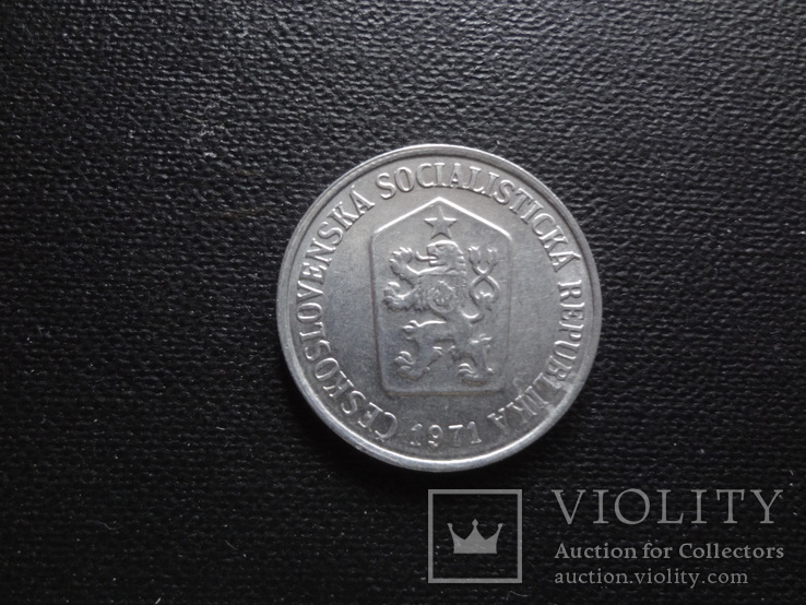 10 геллеров 1971 Чехословакия   (Ц.1.1)~, фото №3