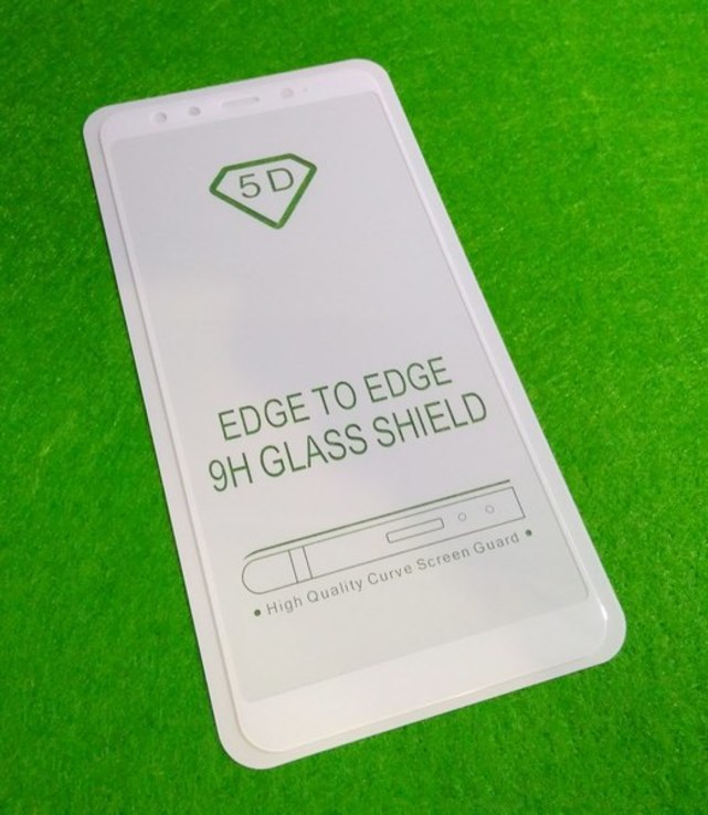 Защитное каленное стекло Xiaomi Mi6x, MiA2 (5D, 9H, 0.3мм) белое