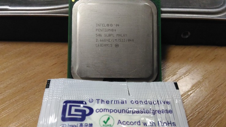 Процессор Intel Pentium 4 506 /1(1)/ 2.66GHz  + термопаста 0,5г, фото №2