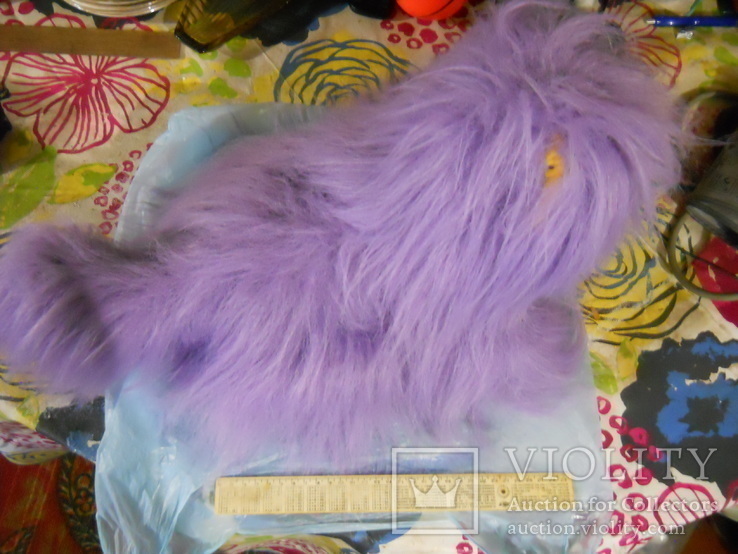 Мягкая игрушка фиолетовая собачка, фото №4