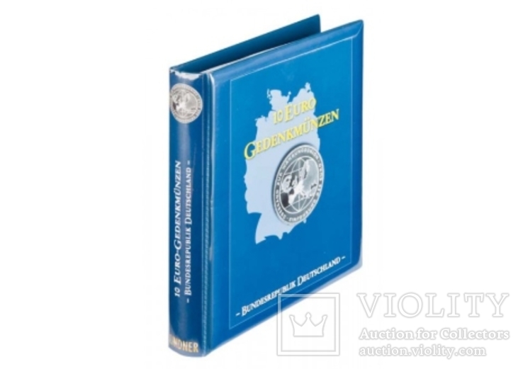 Иллюстрированный альбом: Юбилейные 10 Евро Германии 2002-2009. Том 1. Lindner 1117 М-В., фото №2