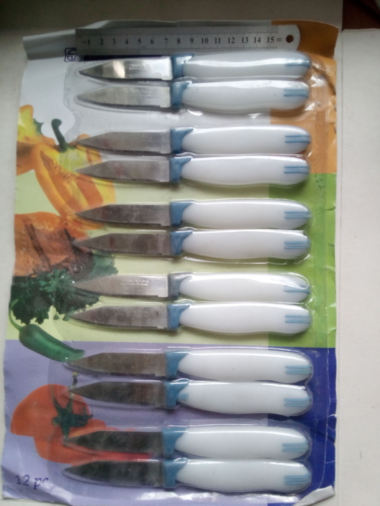 Ножи кухонные Tramontina с зубчиками (лот уп 12шт), фото №2