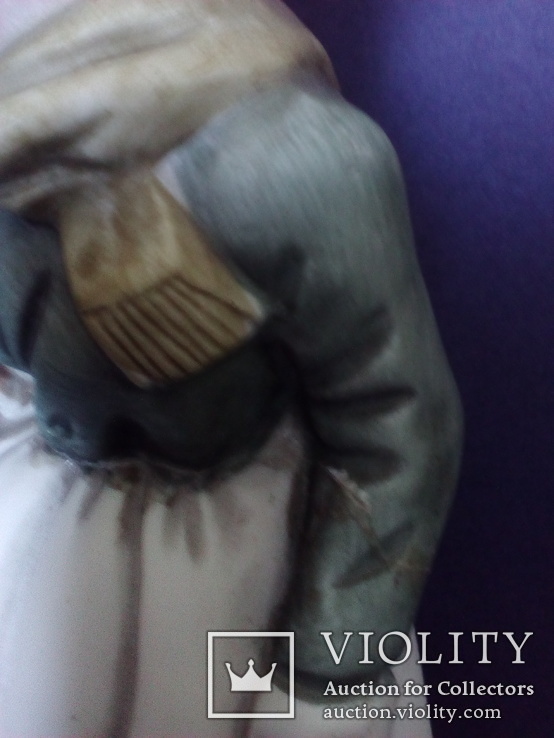 Статуэтка Бабушка с корзинкой. Бисквитный фарфор. Бельгия, фото №8