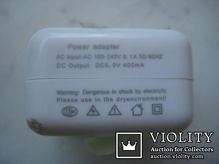 Адаптер питания 100-240V c USB портом, фото №2