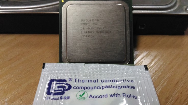 Процессор Intel Pentium 4 521 /1(2)/ 2.8GHz  + термопаста 0,5г, фото №2