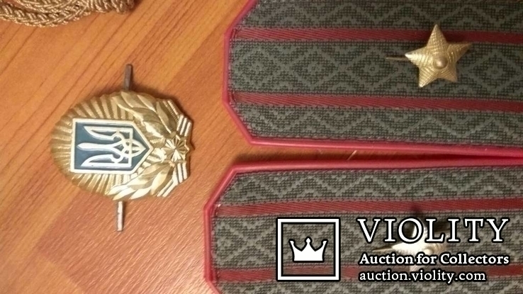 Комплект на майора МВД Украины погоны, кокарда, рант от фуражки, фото №3