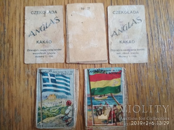 Реклама шоколаду Anglas - вкладки з прапорами країн, фото №3