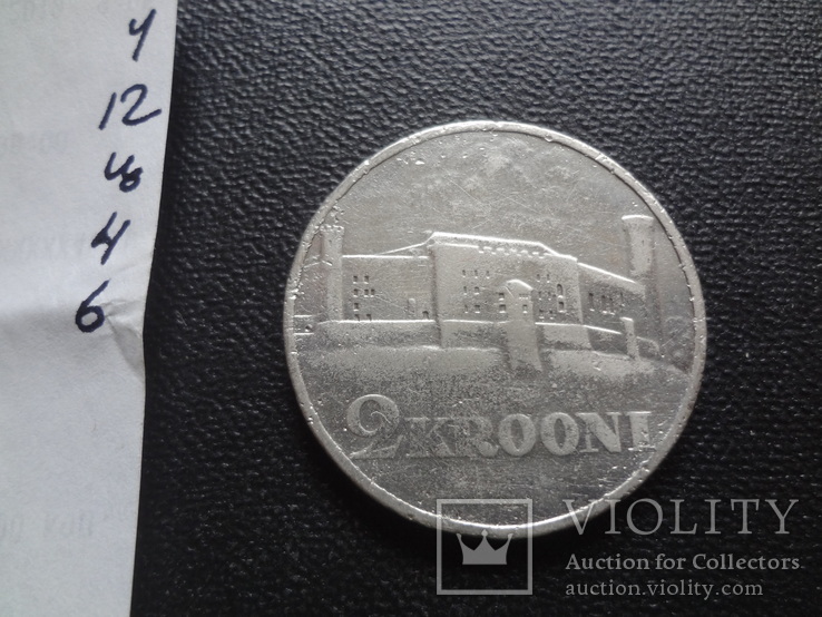 2 кроны 1930 Эстония  серебро   (Ц.4.6)~, фото №5