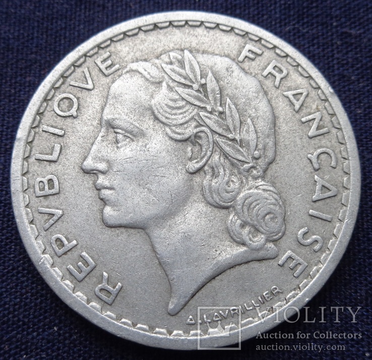 Франция, 5 франков, 1949 г., фото №3