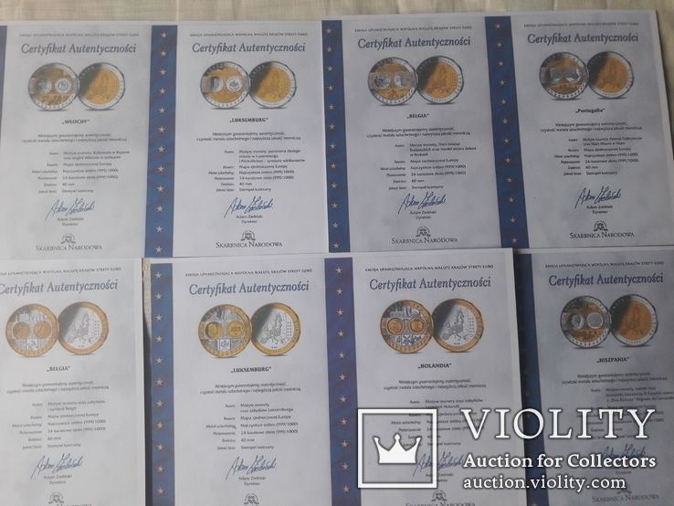 Сертификаты серебряных монет  Scarbnica Narodowa ( Польша), 22 шт., фото №5
