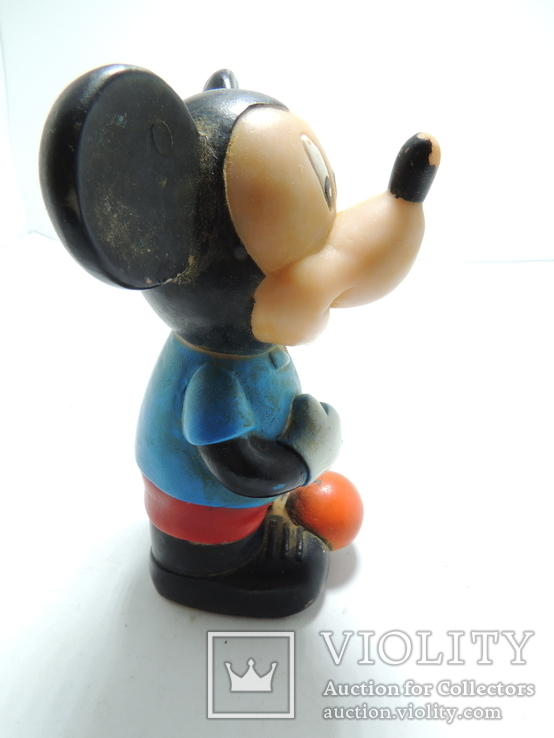 Микки Маус Disney резиновый пупс  с мячом 11см СССР, фото №5