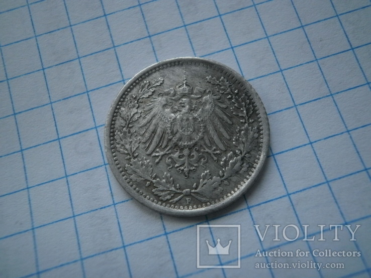 Німеччина 1918 рік (F) 1/2 марки., фото №3