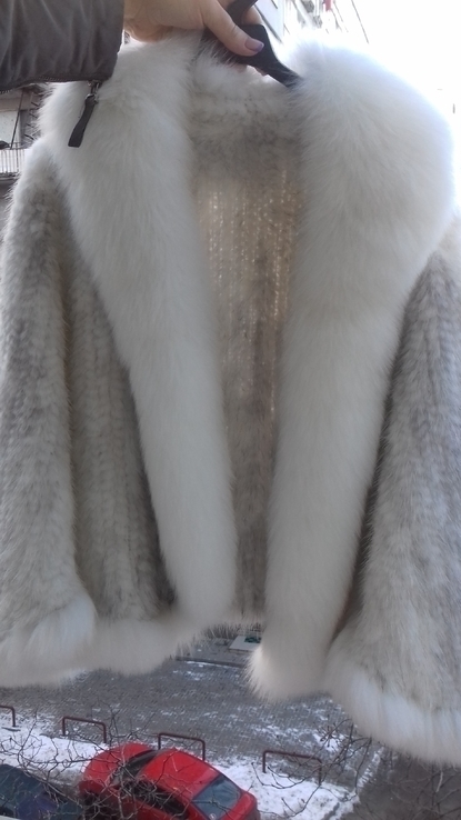 Женская меховая курточка-накидка, фото №7