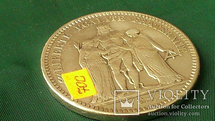 5 франков 1849г. "К", фото №3
