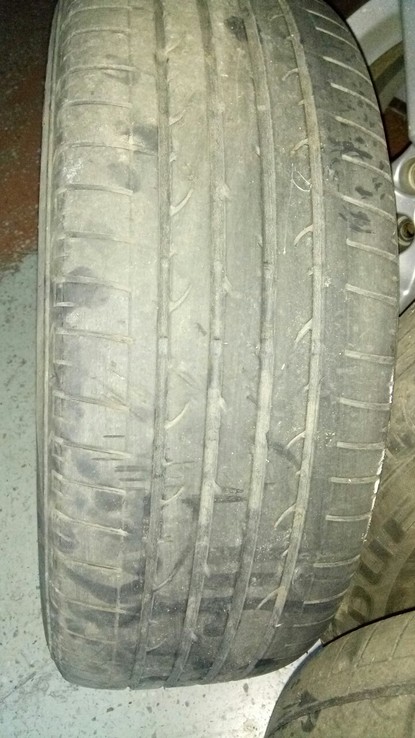 Шини літні Бриджстоун BRIDGESTONE 225 55 R18 без дисків 4-5 мм, фото №5