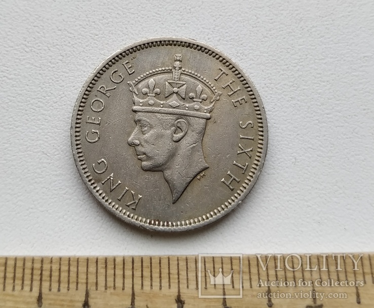 Маврикій 1/2 рупії 1951 р., фото №3