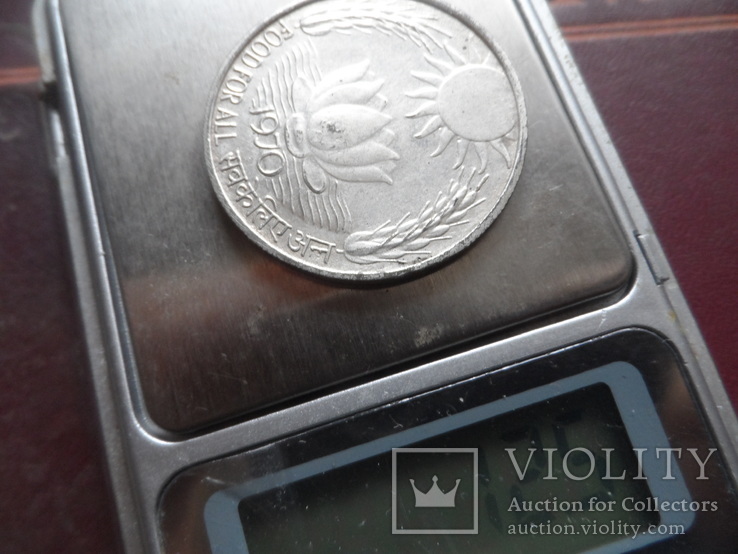 10 рупий 1970  Индия  серебро    (8.3.6)~, фото №5