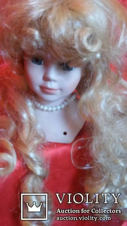  фарфоровая голова, от куклы с париком., фото №4