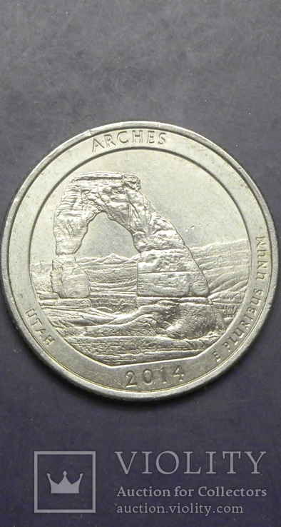 25 центів 2014 P США Арки, фото №2