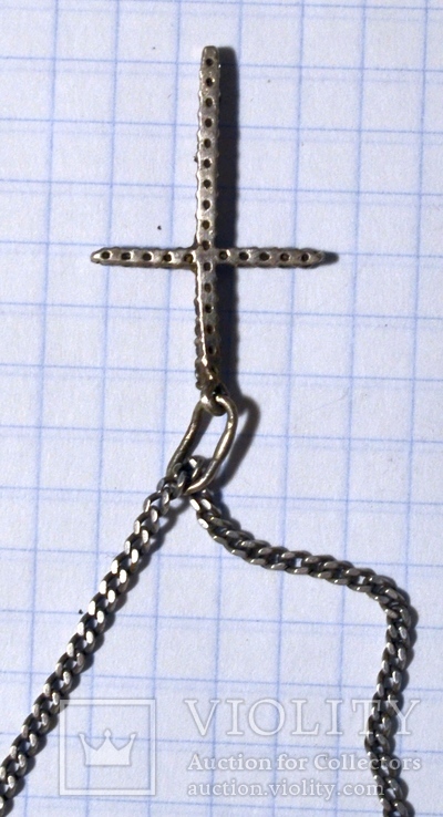 Цепочка с крестиком - 925, фото №9